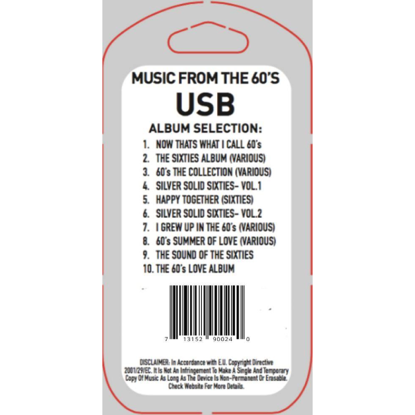 60's Music USB