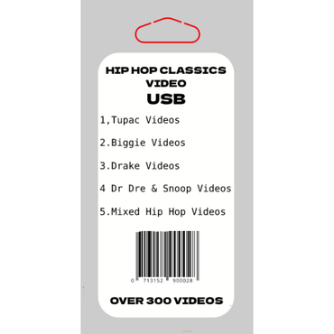 Hip Hop Classics Music Videos USB