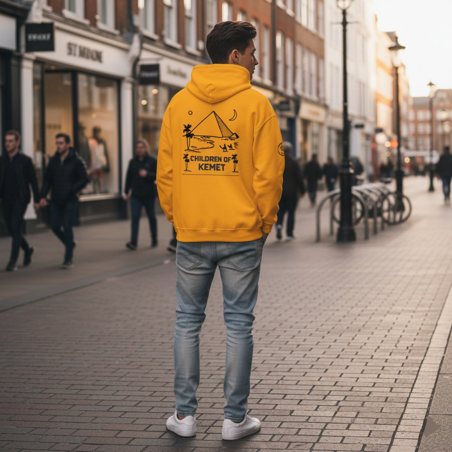 Children Of Kemet Unisex Hoodie (Yellow/Pink)