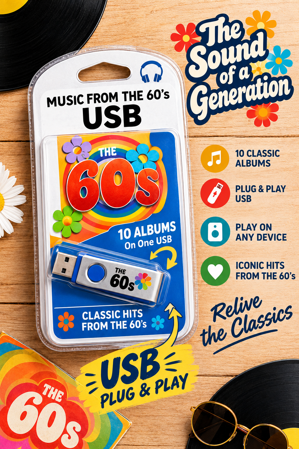 60's Music USB