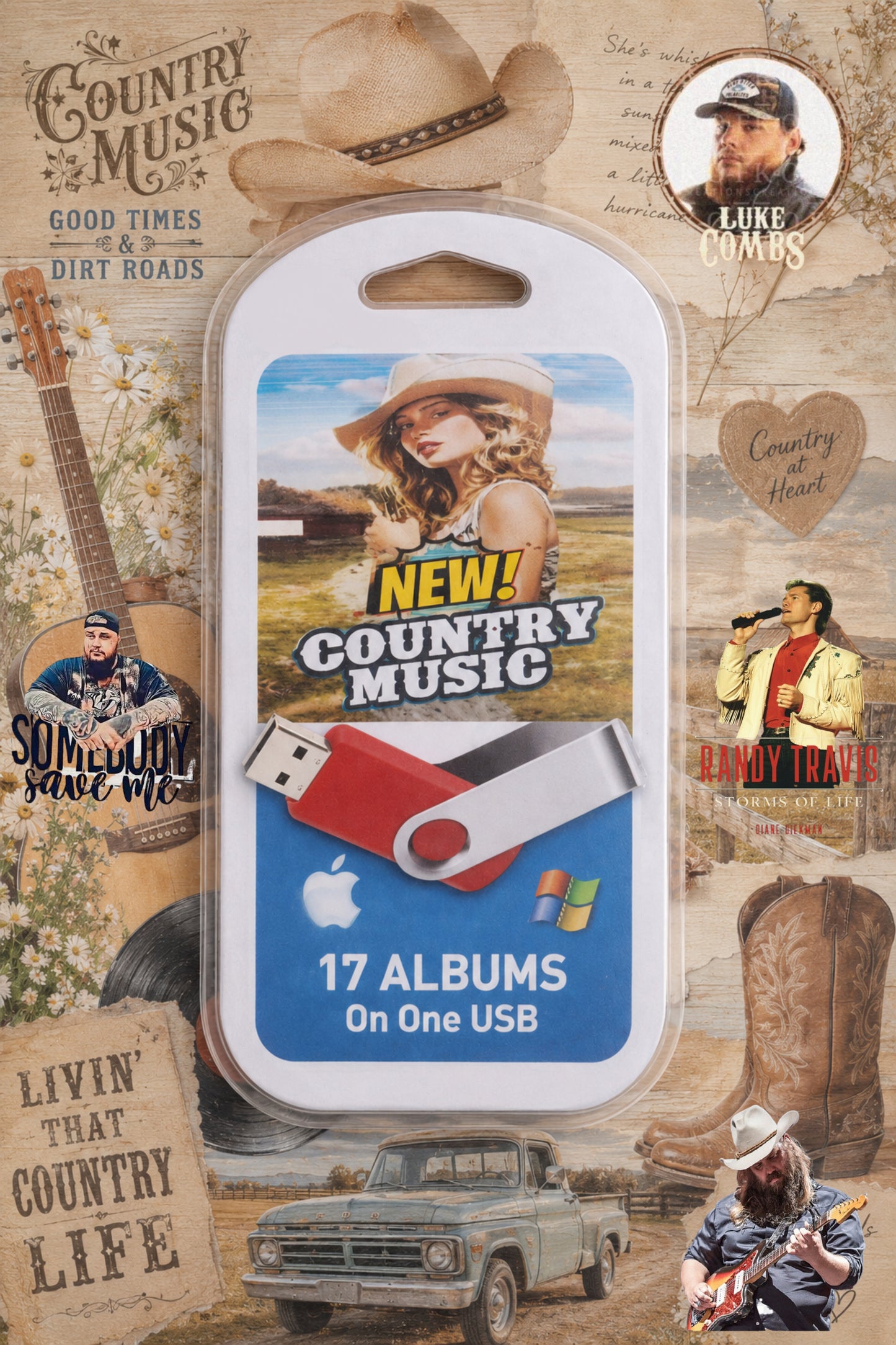 New Country & Western Music USB