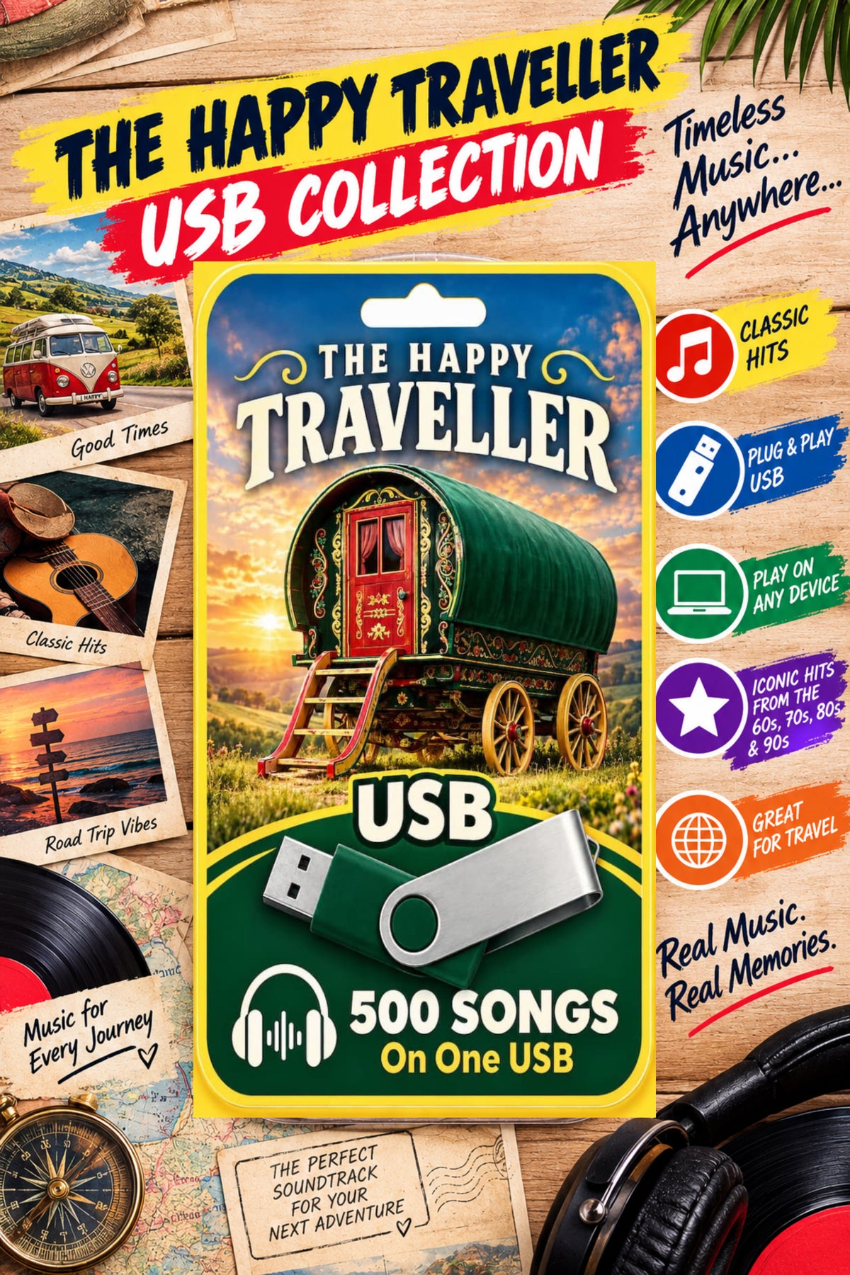 The Happy Traveller USB