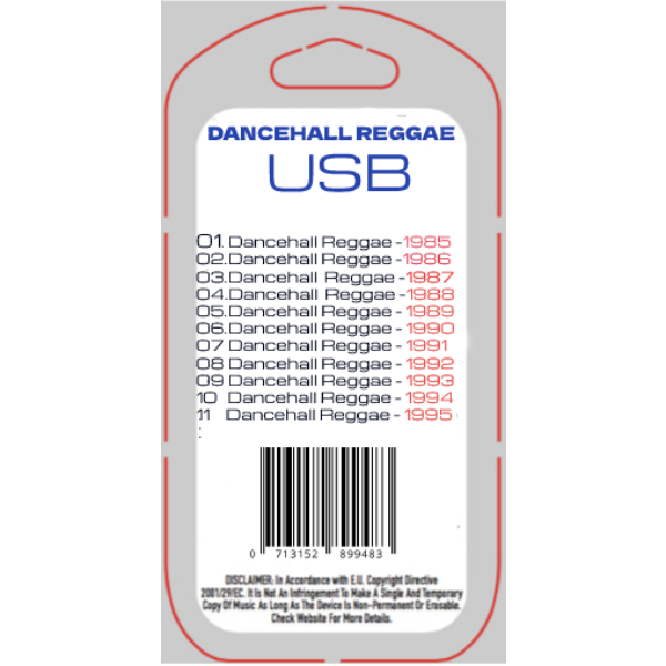 Old School Reggae Dance 1985 - 1995 USB