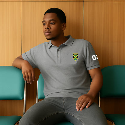 Jamaica Heritage Mens Premium Pique Polo Shirt