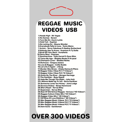 Reggae Music Videos USB