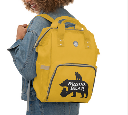 Mama Bear Diaper Backpack — Multifunctional Baby Changing Bag