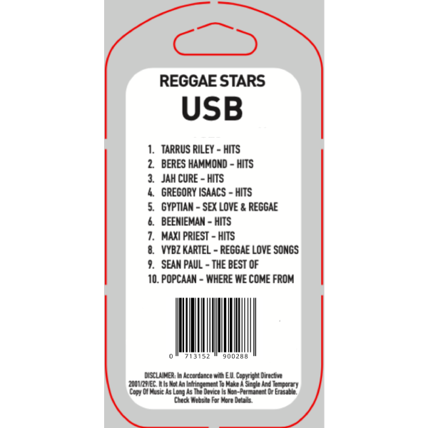 Stars Of Reggae USB | Chinchilla Choons | usic USB Collection | Series 1