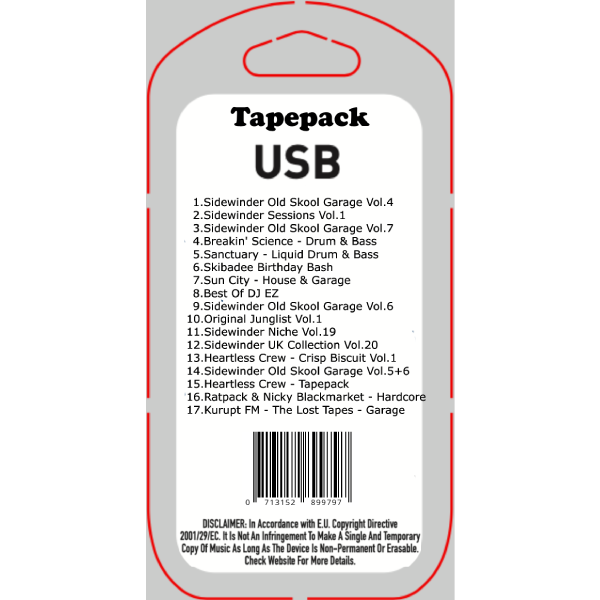 Tapepack - Drum & Bass / UK Garage  USB