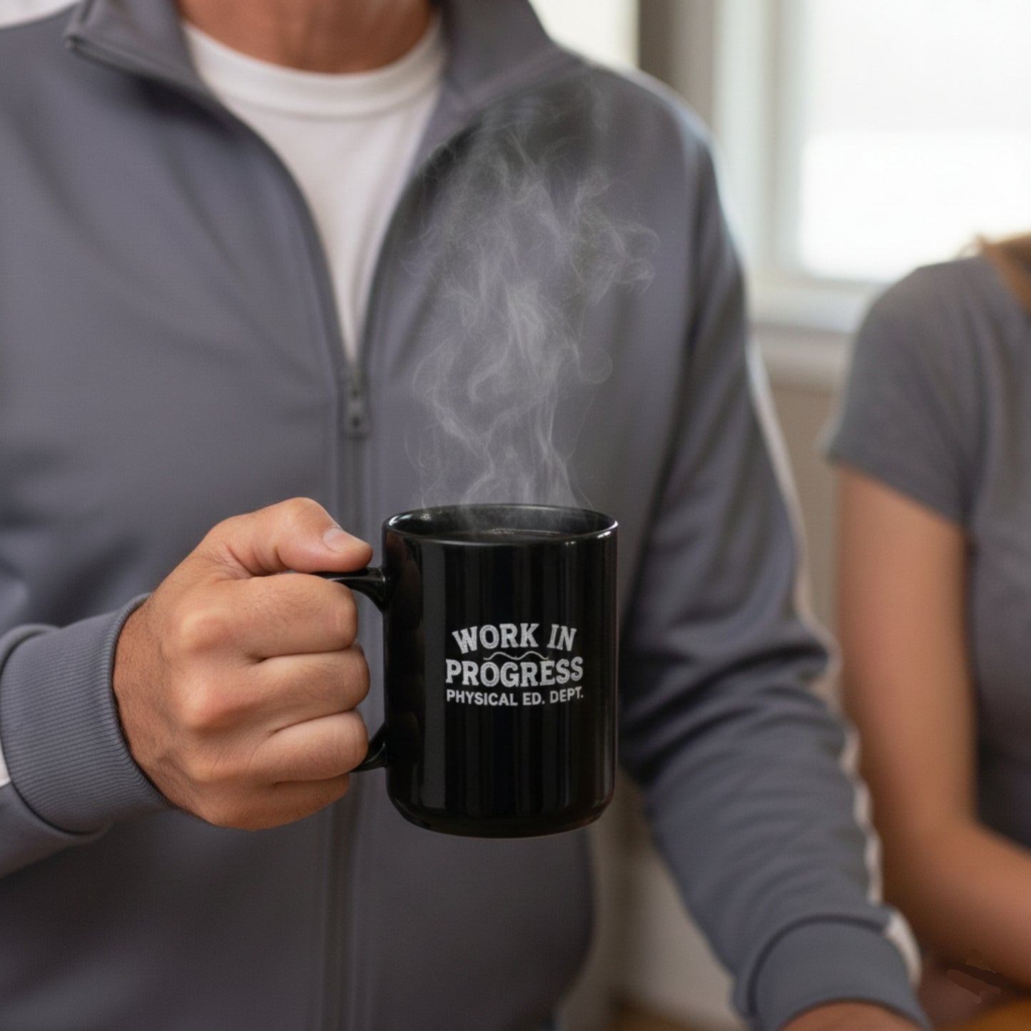 Work In Progress Black Glossy Mug