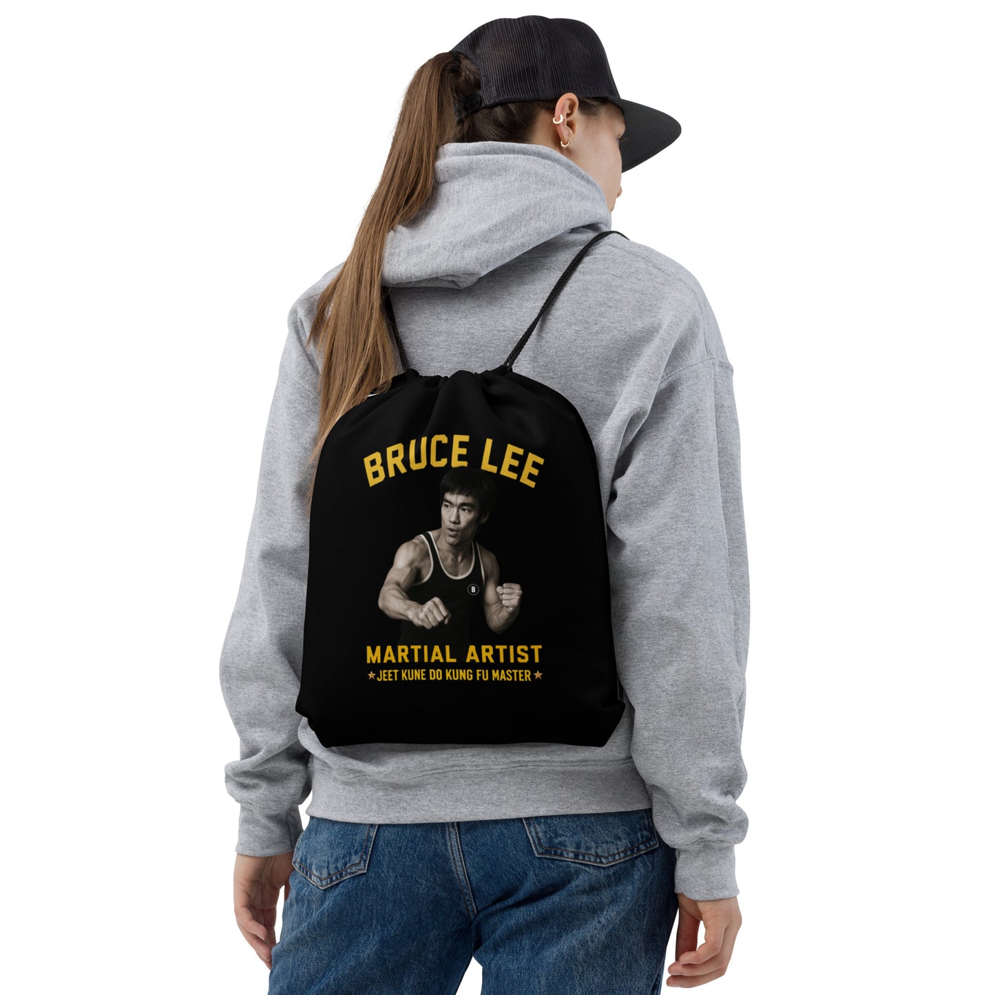 Bruce Lee Drawstring Bag