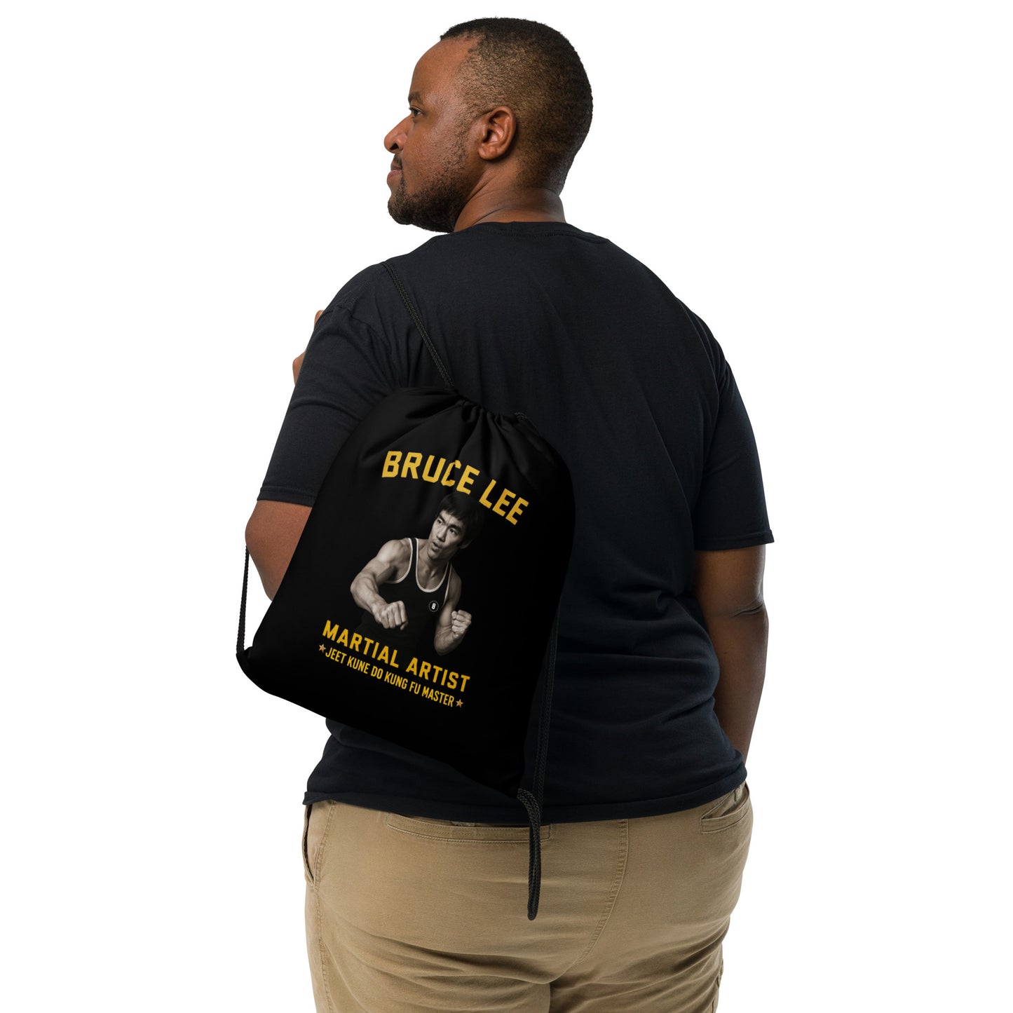 Bruce Lee Drawstring Bag