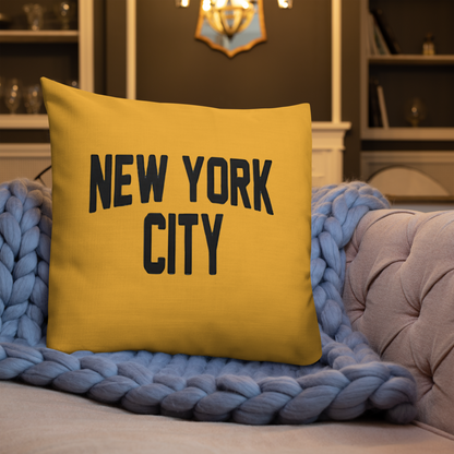 New York City Premium Pillow (Yellow/Black)