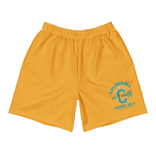 California Print Unisex Athletic Long Shorts