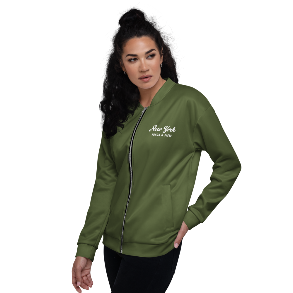 New York Unisex Bomber Jacket (Army Green)