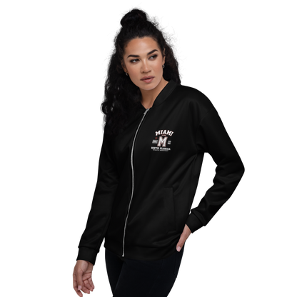 Miami Varsity Unisex Bomber Jacket (Black)