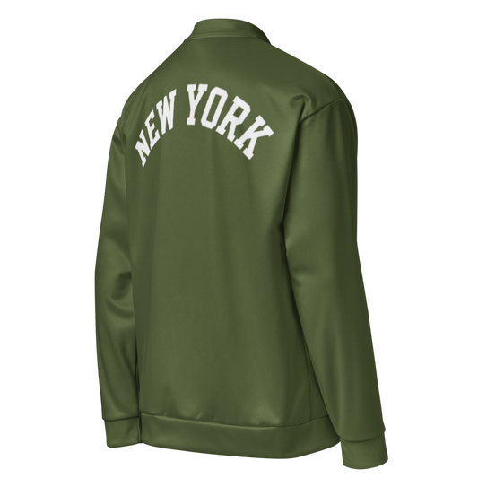 New York Unisex Bomber Jacket (Army Green)
