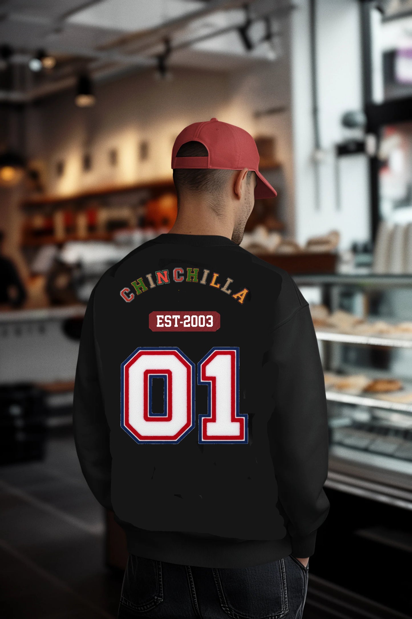 Chinchilla Varsity Unisex Organic Sweatshirt