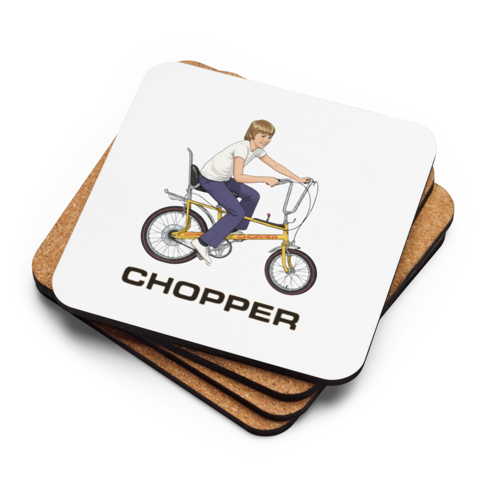 Chopper Cork-Back Coaster