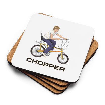 Chopper Cork-Back Coaster