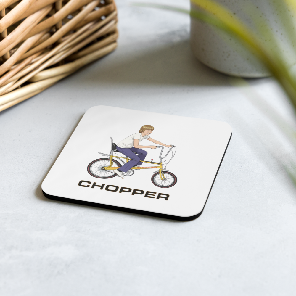 Chopper Cork-Back Coaster