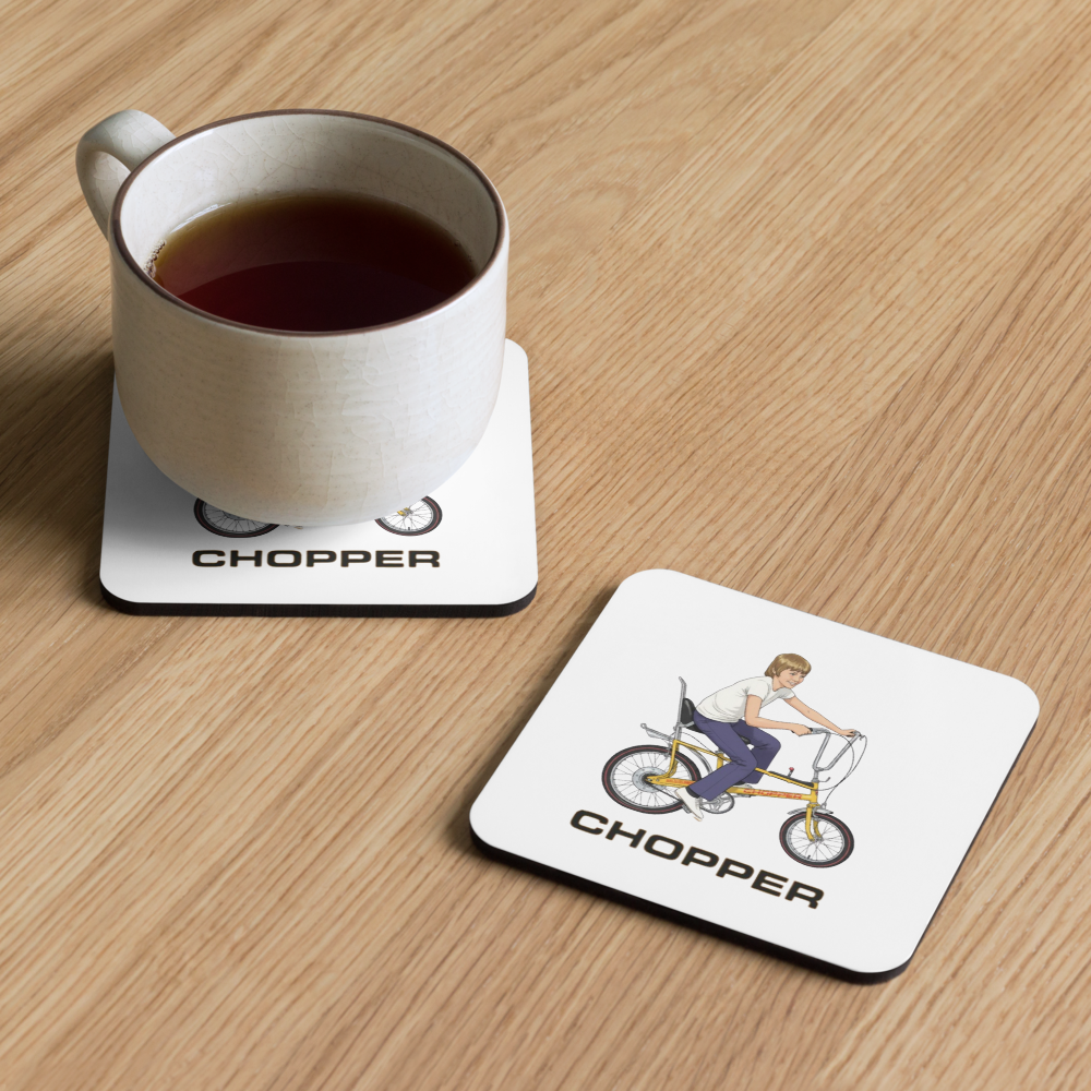 Chopper Cork-Back Coaster