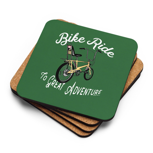 Chopper "75" Cork-Back Coaster