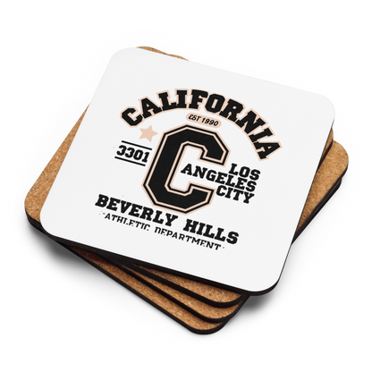 California Varsity Cork-Back Coaster