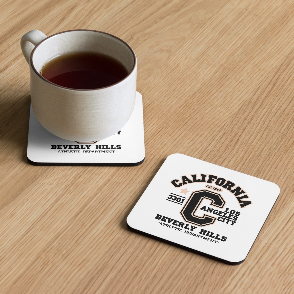 California Varsity Cork-Back Coaster