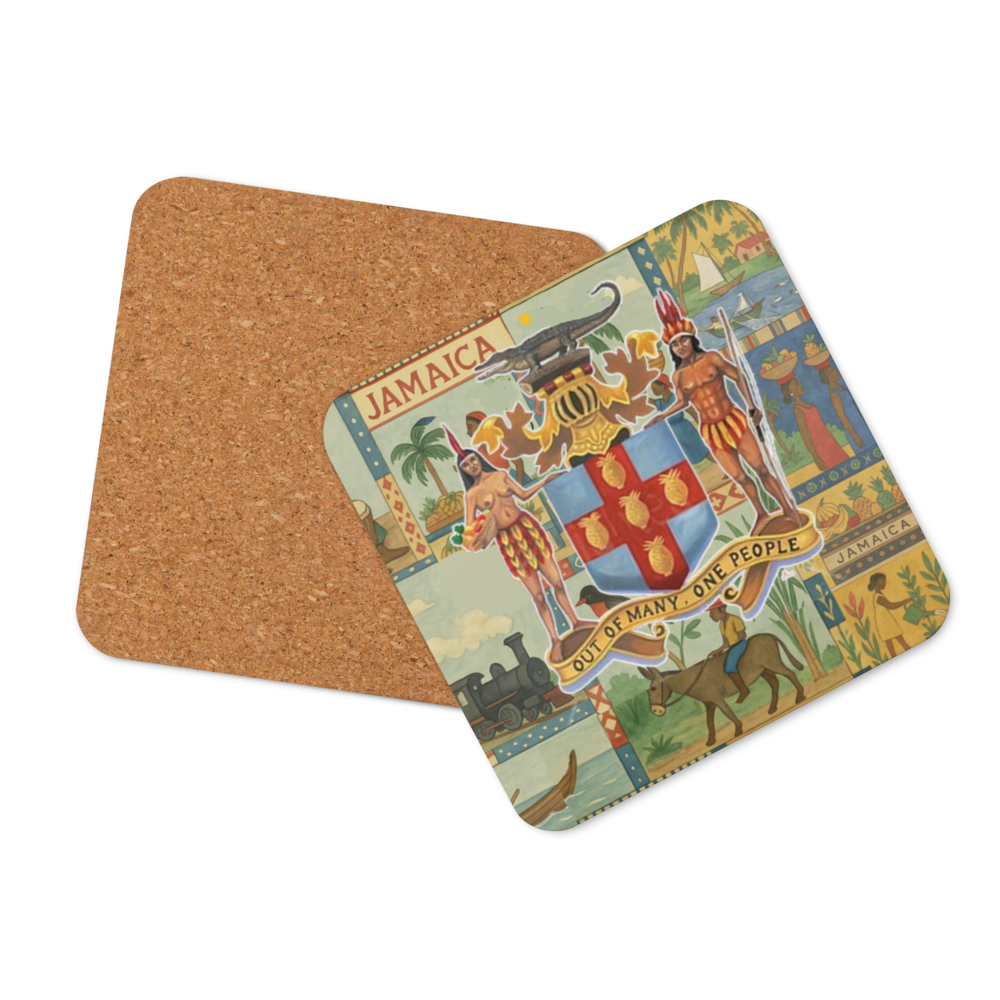 Jamaican Summer Cork-Back Coaster