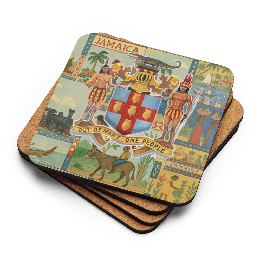 Jamaican Summer Cork-Back Coaster