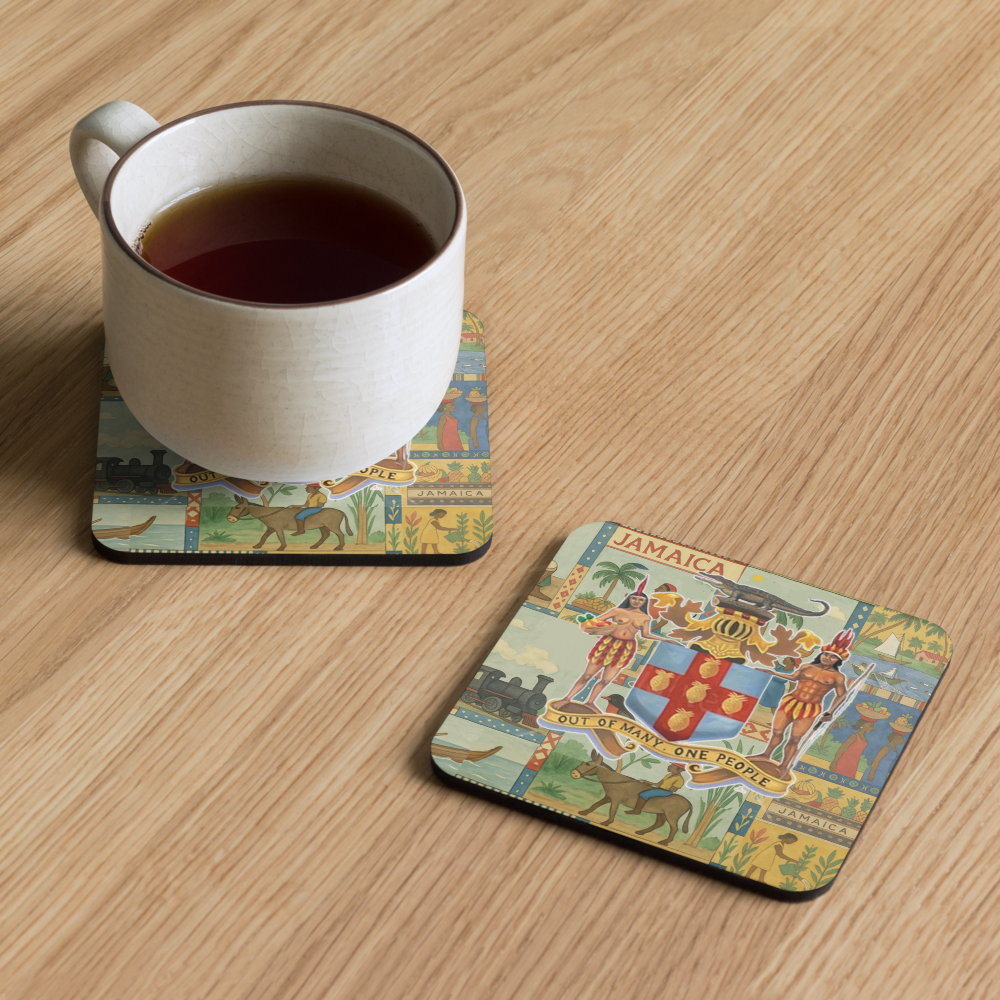 Jamaican Summer Cork-Back Coaster