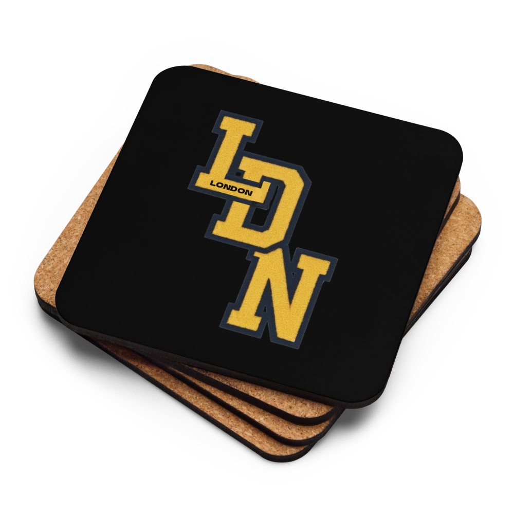 London (LDN) Cork-Back Coaster