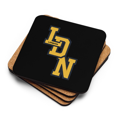 London (LDN) Cork-Back Coaster