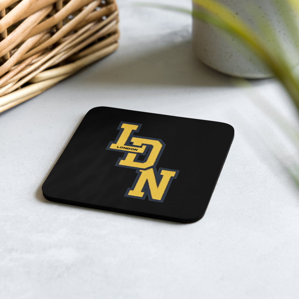 London (LDN) Cork-Back Coaster