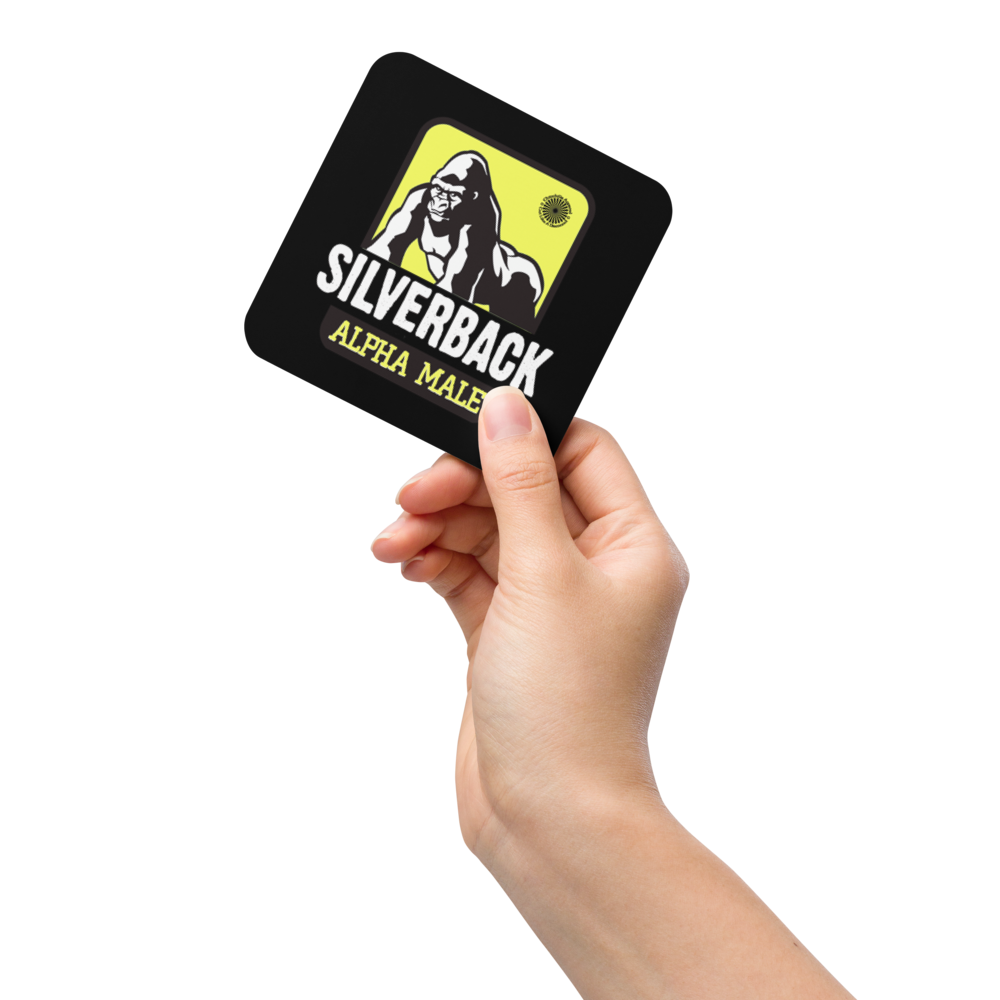 Silverback Cork-Back Coaster