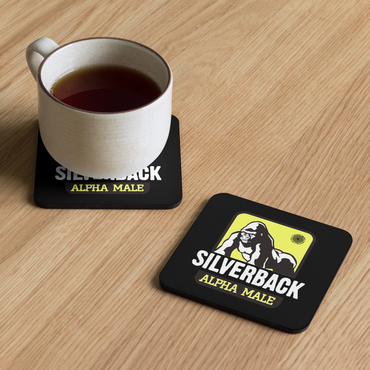Silverback Cork-Back Coaster
