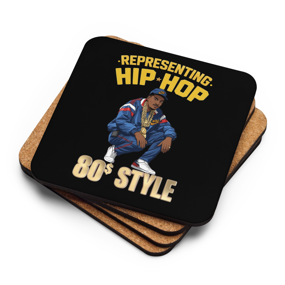Representing Hip Hop Cork-Back Coaster