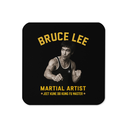 Bruce Lee Cork-Back Coaster