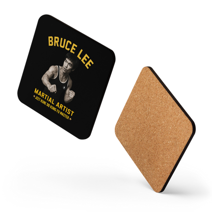 Bruce Lee Cork-Back Coaster