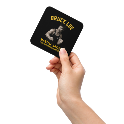 Bruce Lee Cork-Back Coaster
