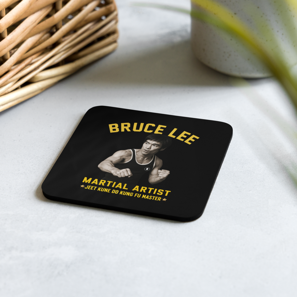 Bruce Lee Cork-Back Coaster