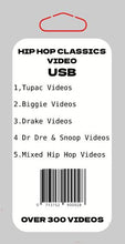 Cargar imagen en el visor de la galería, Hip Hop Classics Music Videos USB - Chinchilla Choons

