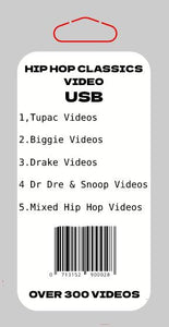 Hip Hop Classics Music Videos USB - Chinchilla Choons