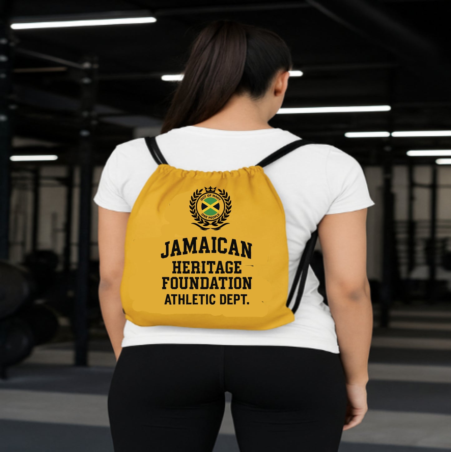 Jamaican Heritage Drawstring Bag