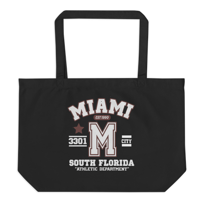 Miami Varsity Large Organic Tote Bag