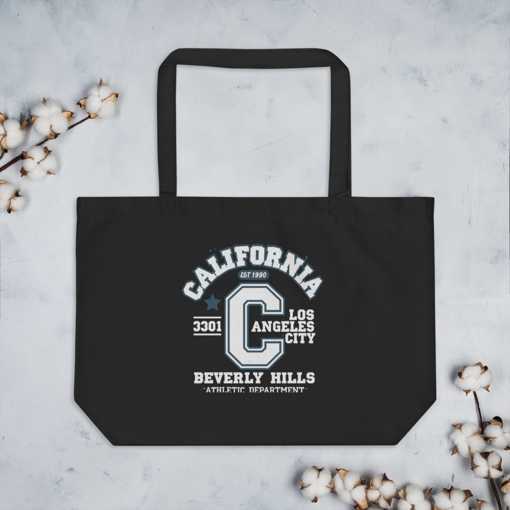 California Varsity Large Organic Tote Bag