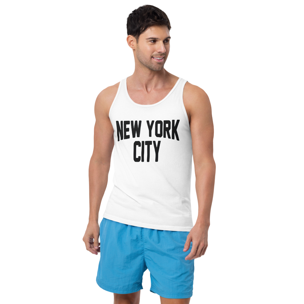 New York City Men's Tank Top (White)