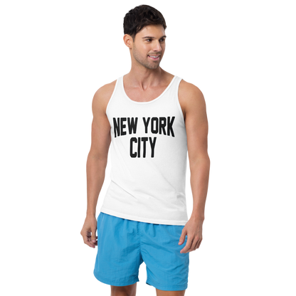 New York City Men's Tank Top (White)