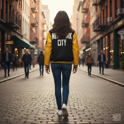 New York City Unisex Heavyweight Letterman Jacket