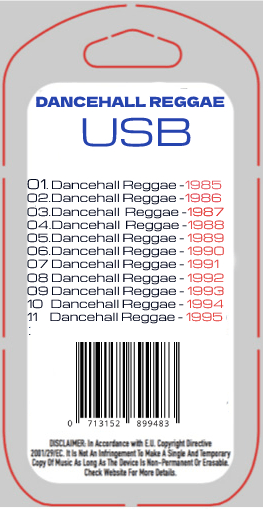 Old School Reggae Dance 1985 - 1995 USB - Chinchilla Choons